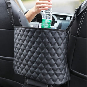 Planet Gates Black Car Storage Bag Handbag Holder Car Seat Storage Organizer Auto Interior Stowing Tidying Car Middle Organizer Holder Pocket Car Inner Accessories