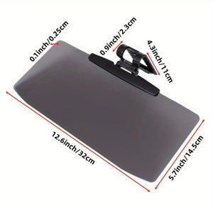 Planet Gates Black Car Sun Visor, Universal Anti-Reflective Polarized Car Sun Visor Expanding Sun Visor, Prevents Miscellaneous Light, Snow Blindness And UV Rays