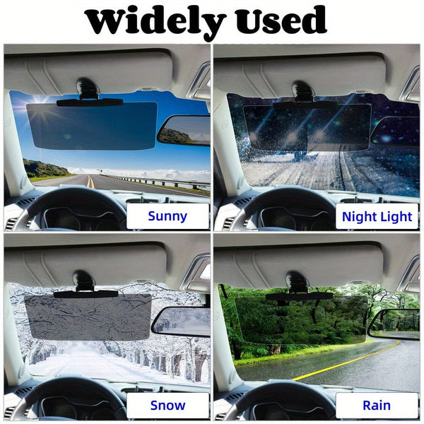 Planet Gates Black Car Sun Visor, Universal Anti-Reflective Polarized Car Sun Visor Expanding Sun Visor, Prevents Miscellaneous Light, Snow Blindness And UV Rays
