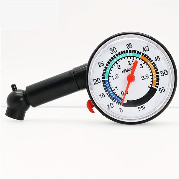 Planet Gates Black Car Tire Pressure Gauge Detection High Precision Mechanical Air Pressure Meter Multifunctional Car Emergency Tire Pressure Monitor
