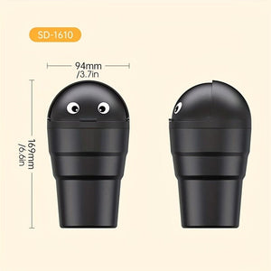 Planet Gates Black Car Trash Can Mini Trash Bag Cute Trash Can Fold Mini Creative Multi-purpose Glove Box Glove Box Small Trash Can Auto Supplies Auto Accessories