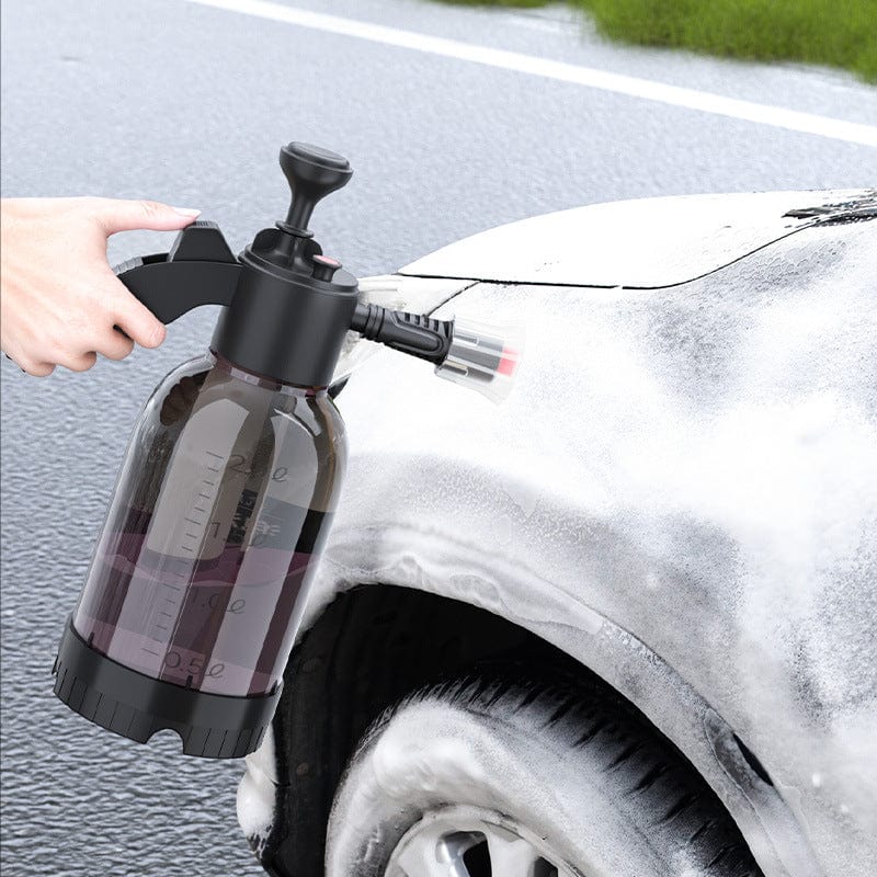 Planet Gates Black Car Wash Foam Spray Can Household Hand-held Car Wash Spray Gardening Air Pressure Spray Foam Pot 2L