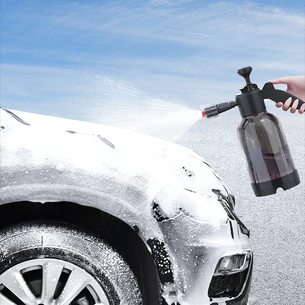 Planet Gates Black Car Wash Foam Spray Can Household Hand-held Car Wash Spray Gardening Air Pressure Spray Foam Pot 2L