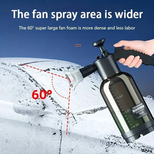 Planet Gates Black Car Washing Foam Spray Pot Car Washing Liquid Special Tool High-pressure Foam Spraying Household Hand-held Spray Pot Flower Watering Tool
