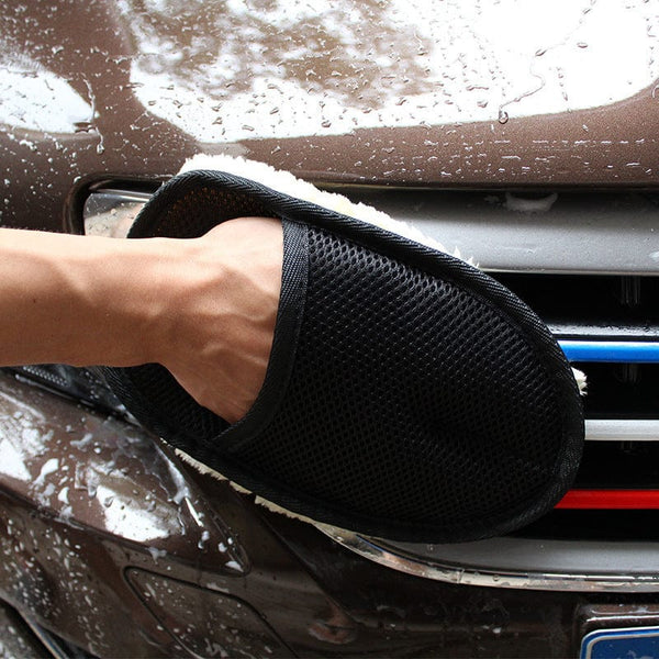 Planet Gates Black Car Washing Gloves