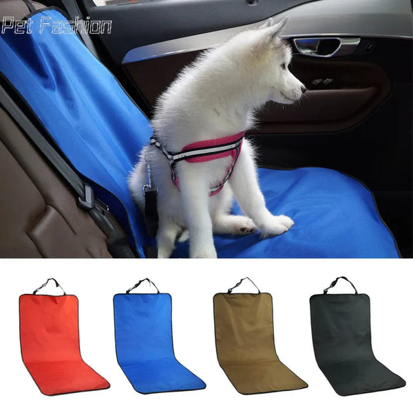 Planet Gates Black Car Waterproof Back Seat Pet Cover Protector Mat Rear Safety Travel Accessories for Cat Dog Pet Carrier Car Rear Back Seat Mat