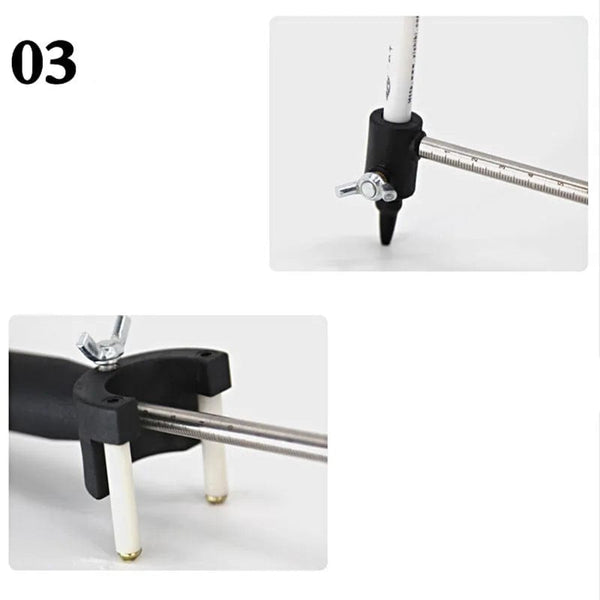 Planet Gates black Car Wheel Eyebrow Scriber Auto Sheet Metal Dent Repair Tool Data Recovery Wheel Eyebrow Rib Line Parallel Drawing Tool