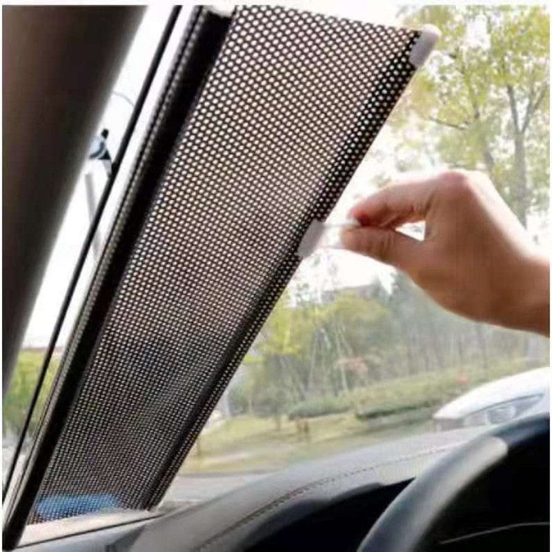 Planet Gates Black Car Windshield Visor Cover Scalable Front Rear Window Sun Shade Auto Sunscreen Protection Foldable Heat Insulation Bezel Accessories