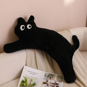 Planet Gates black / CHINA / 100cm 100CM Cute Soft Long Cat Pillow Plush Toys Stuffed Office Sleeping Cushion Bed Sleep Pillow Home Decor Gift Doll for Kids Girls