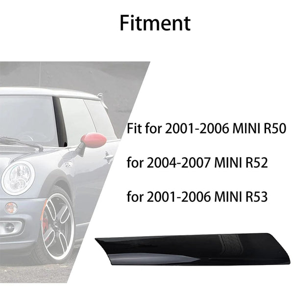 Planet Gates Black / CHINA 51137128157 Front Left&Right Driver Side Window Windshield A Pillar Trim Molding For Mini Cooper R50 R52 R53 Black Trim Cover