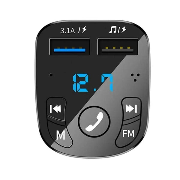 Planet Gates Black / China Car Bluetooth FM Transmitter 87.5-108 Mhz Audio Car Mp3 Player 5V Output USB Auto Car Fast Charge Electronic Accessories 12-24V