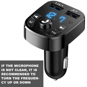 Planet Gates Black / China Car Bluetooth FM Transmitter 87.5-108 Mhz Audio Car Mp3 Player 5V Output USB Auto Car Fast Charge Electronic Accessories 12-24V