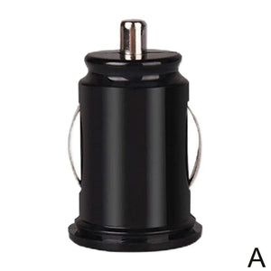Planet Gates Black / China Car Charger Phone Charger Compact Cigarette Lighter USB Charger Adapter 12-24V 2-Hole USB Interface for iPhone