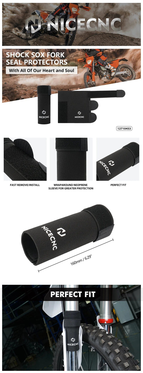 Planet Gates black / CHINA For KTM 2023 TPI Husqvarna TE SHERCO GasGas Beta RR 300 Honda Yamaha Kawasaki Motorcycle 6" Front Fork Sock Fork Seal Protectors