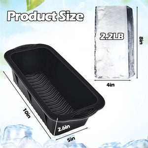 Planet Gates black / CHINA Ice Tray Mold Giant Jumbo Large Food Grade Silicone Ice Cube Popsicle Rectangular Tray Mold Silicone Ice Maker Ice Cube Moulds