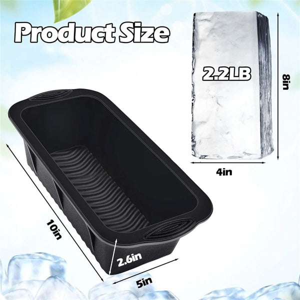 Planet Gates black / CHINA Ice Tray Mold Giant Jumbo Large Food Grade Silicone Ice Cube Popsicle Rectangular Tray Mold Silicone Ice Maker Ice Cube Moulds