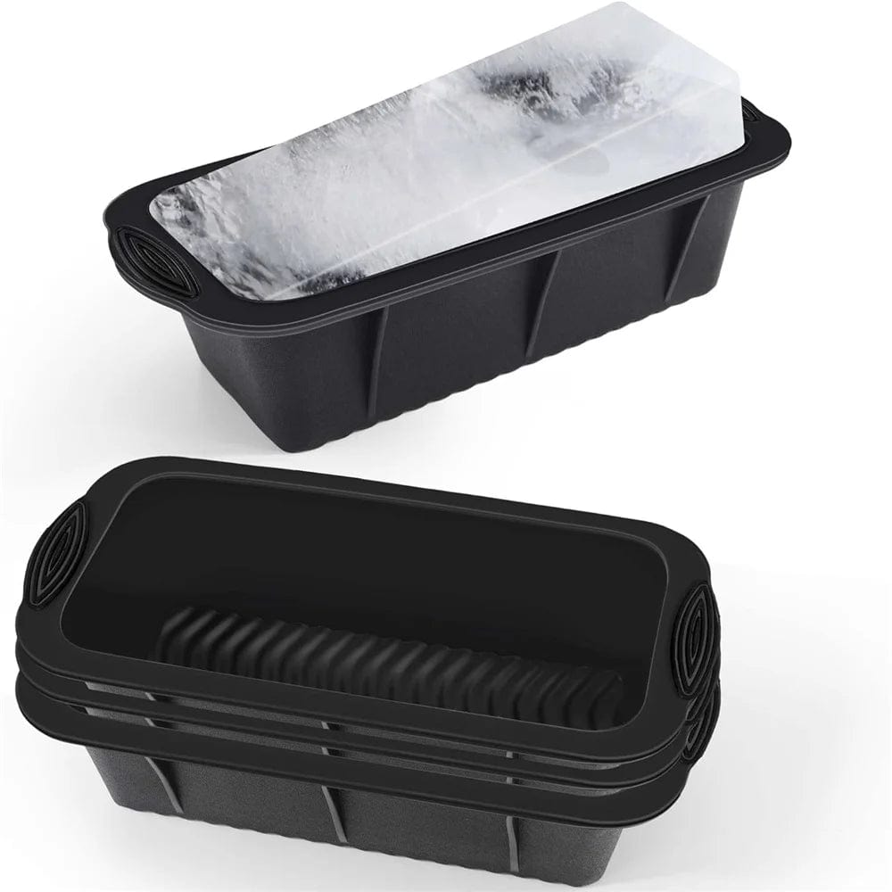 Planet Gates black / CHINA Ice Tray Mold Giant Jumbo Large Food Grade Silicone Ice Cube Popsicle Rectangular Tray Mold Silicone Ice Maker Ice Cube Moulds