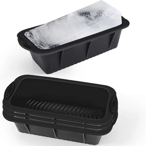 Planet Gates black / CHINA Ice Tray Mold Giant Jumbo Large Food Grade Silicone Ice Cube Popsicle Rectangular Tray Mold Silicone Ice Maker Ice Cube Moulds