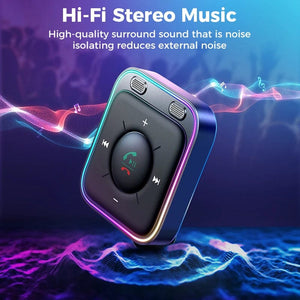Planet Gates black / CHINA Joyroom Bluetooth 5.3 Wireless Receiver Car Adapter Enhanced Dual Mics ENC Noise Cancellation 3.5mm AUX Car Bluetooth Receiver