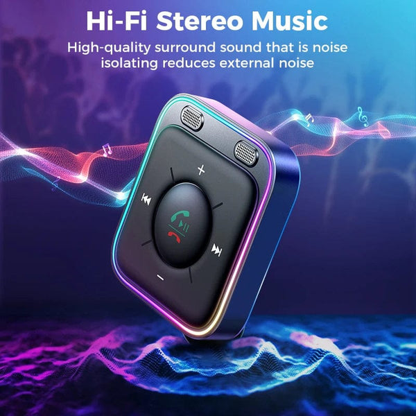Planet Gates black / CHINA Joyroom Bluetooth 5.3 Wireless Receiver Car Adapter Enhanced Dual Mics ENC Noise Cancellation 3.5mm AUX Car Bluetooth Receiver