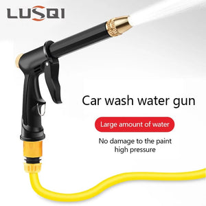 Planet Gates black / CHINA LUSQI Portable High-Pressure Water Gun Car Washer Gun For Cleaning Car Wash Machine Garden Watering Hose Nozzle Sprinkler Foam