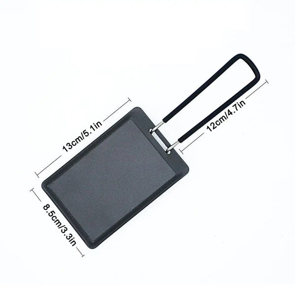 Planet Gates Black / China Non Stick Baking Tray Portable Folding Rectangular Outdoor Camping Steak Frying Pan Easy Clean Grill BBQ Plate Cookware