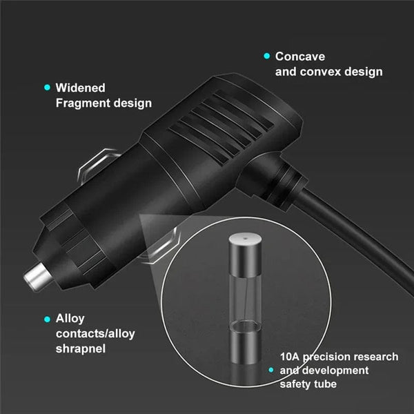 Planet Gates black / CHINA PD QC3.0 Dual USB Socket 120W Car Cigarette Lighter Splitter 12V 24V Fast Charger Plug Phone Power Adapter for Car DVR Dashcam