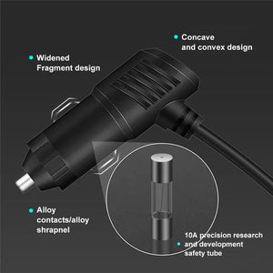 Planet Gates black / CHINA PD QC3.0 Dual USB Socket 120W Car Cigarette Lighter Splitter 12V 24V Fast Charger Plug Phone Power Adapter for Car DVR Dashcam