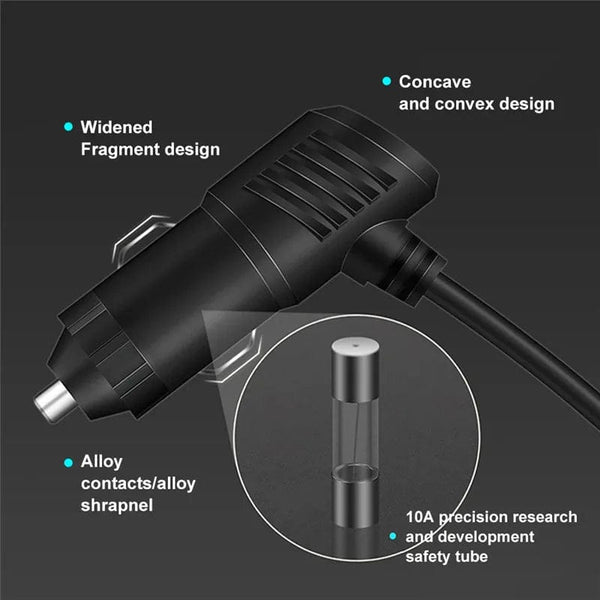 Planet Gates black / CHINA PD QC3.0 Dual USB Socket 120W Car Cigarette Lighter Splitter 12V 24V Fast Charger Plug Phone Power Adapter for Car DVR Dashcam