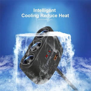 Planet Gates black / CHINA PD QC3.0 Dual USB Socket 120W Car Cigarette Lighter Splitter 12V 24V Fast Charger Plug Phone Power Adapter for Car DVR Dashcam