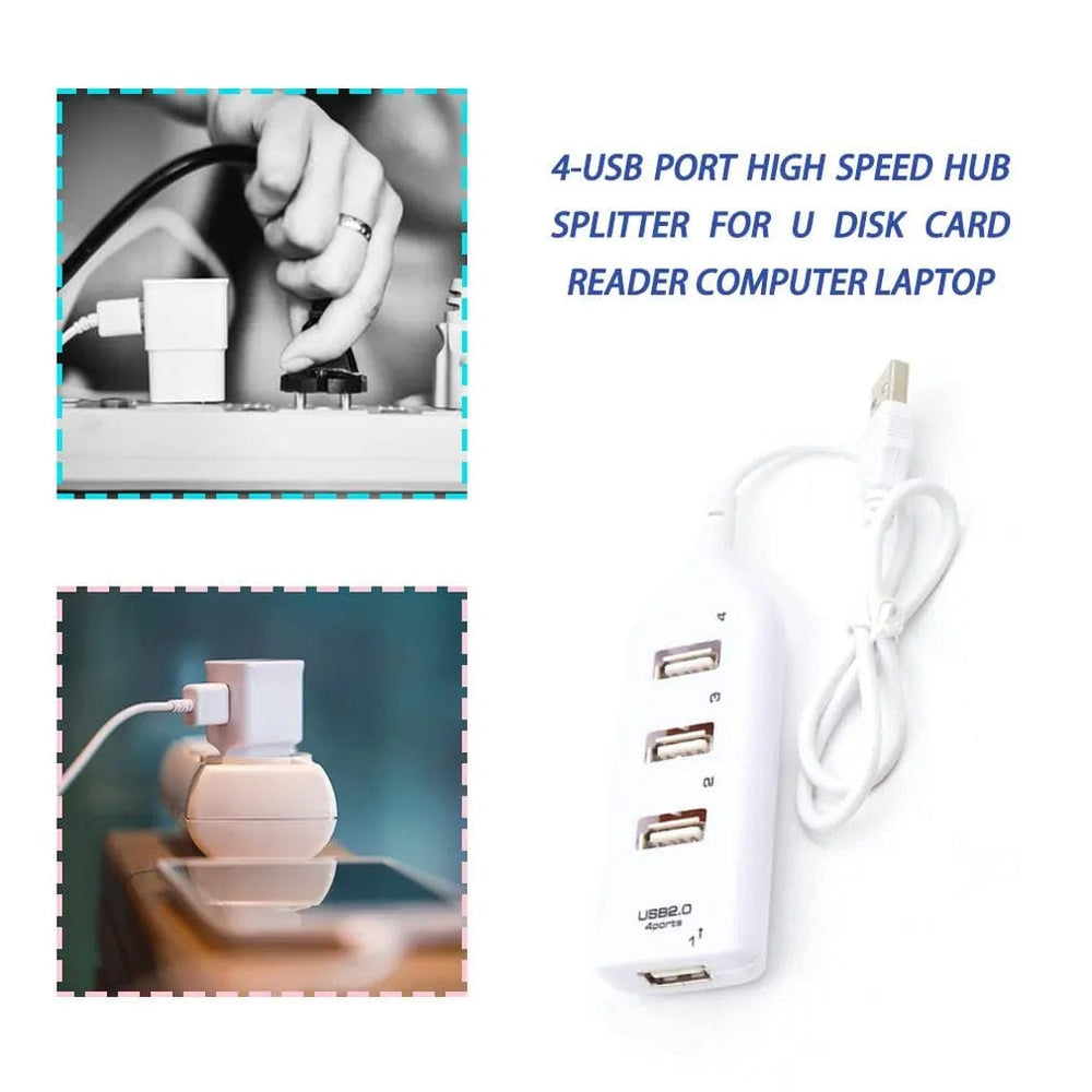 Planet Gates black / CHINA Portable 4 Port Multi USB Hub Splitter High Speed USB 2.0 Multiple Expander Adapter For PC Laptop Notebook Computer Accessories