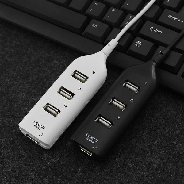 Planet Gates black / CHINA Portable 4 Port Multi USB Hub Splitter High Speed USB 2.0 Multiple Expander Adapter For PC Laptop Notebook Computer Accessories