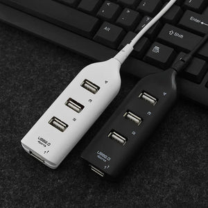 Planet Gates black / CHINA Portable 4 Port Multi USB Hub Splitter High Speed USB 2.0 Multiple Expander Adapter For PC Laptop Notebook Computer Accessories