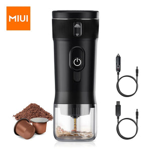 Planet Gates black / CHINA Portable Coffee Maker MIUI Small Espresso Machine DC12V Travel Coffee Maker for Car Outdoors Camping Backpacker Lightweight
