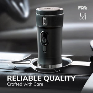 Planet Gates black / CHINA Portable Coffee Maker MIUI Small Espresso Machine DC12V Travel Coffee Maker for Car Outdoors Camping Backpacker Lightweight