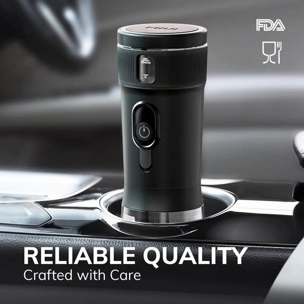 Planet Gates black / CHINA Portable Coffee Maker MIUI Small Espresso Machine DC12V Travel Coffee Maker for Car Outdoors Camping Backpacker Lightweight