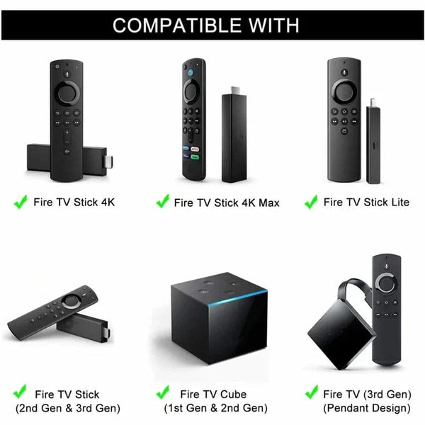 Planet Gates Black / CHINA Replacement Voice Remote Control for Fire Stick TV 3rd Gen Smart TV Stick 4K MAX Lite Fire Cube Smart Remote Works with Alexa