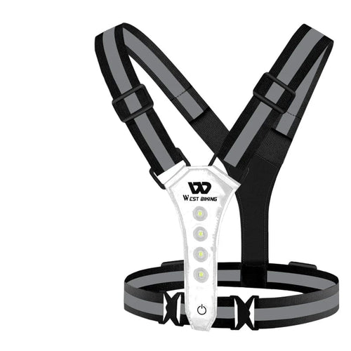 Planet Gates Black / CHINA WEST BIKING Cycling Reflective Safety Vest Electric Scooter Flashing Vest USB Rechargeable LED Vest Running Jogging Fishing