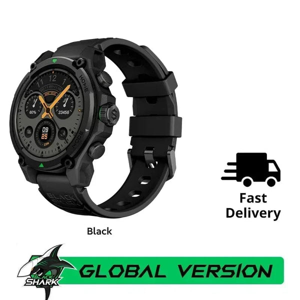 Planet Gates Black / CHINA [World Premiere]Blackshark GS3 Smart Watch Global Version 1.43"AMOLED Display GPS Satellite Positioning 21 Day Battery Life 5ATM