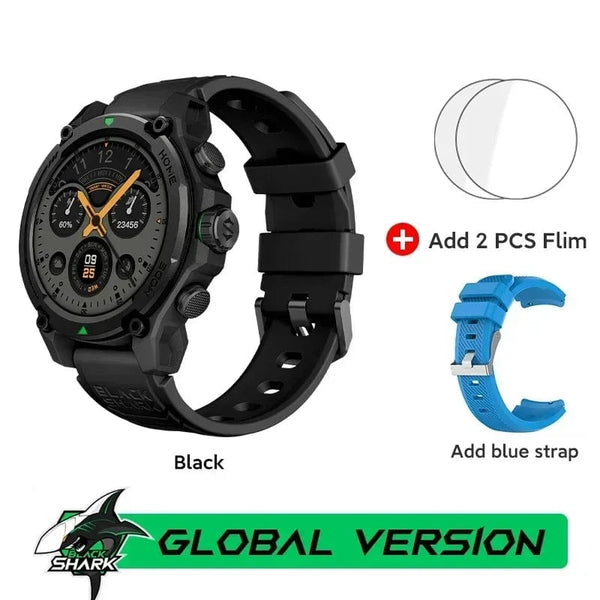 Planet Gates Black / CHINA [World Premiere]Blackshark GS3 Smart Watch Global Version 1.43"AMOLED Display GPS Satellite Positioning 21 Day Battery Life 5ATM