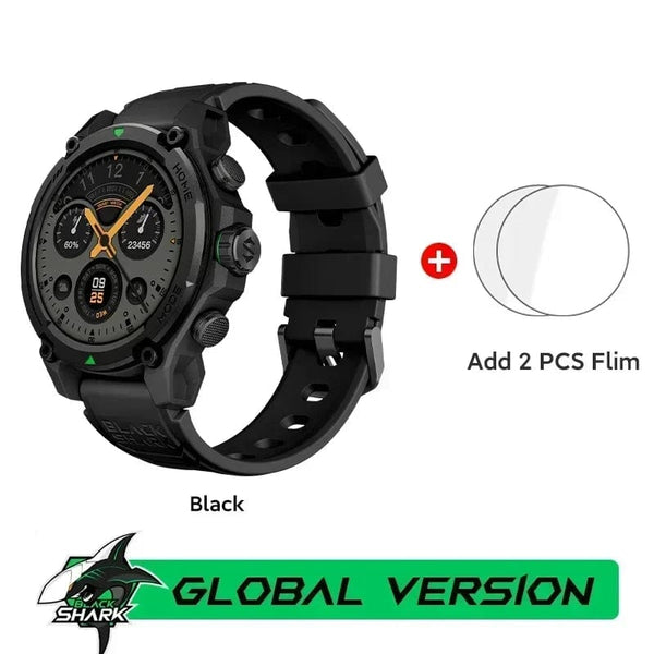 Planet Gates Black / CHINA [World Premiere]Blackshark GS3 Smart Watch Global Version 1.43"AMOLED Display GPS Satellite Positioning 21 Day Battery Life 5ATM