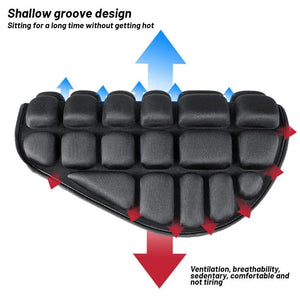 Planet Gates Black / CN 3D Seat Motorcycle Seat Cushion Anti Slip Motorbike Comfort Sunscreen Gel Seat Cushion Motorcycle Accessories
