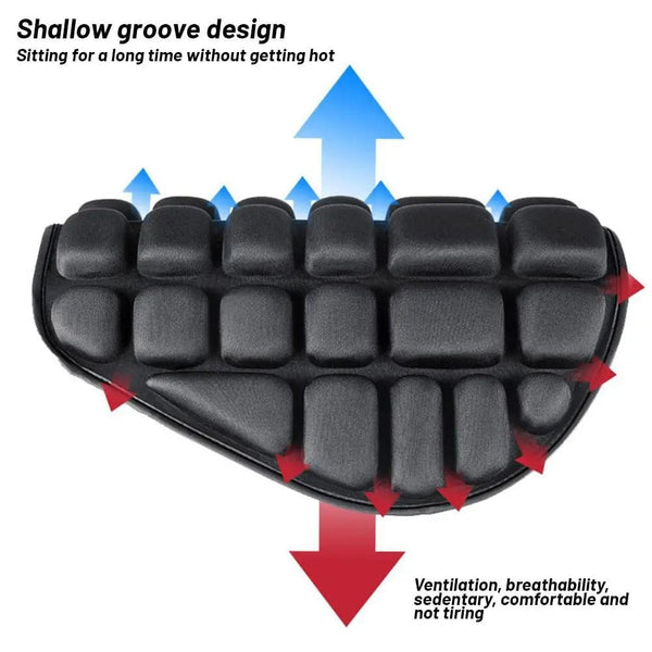 Planet Gates Black / CN 3D Seat Motorcycle Seat Cushion Anti Slip Motorbike Comfort Sunscreen Gel Seat Cushion Motorcycle Accessories