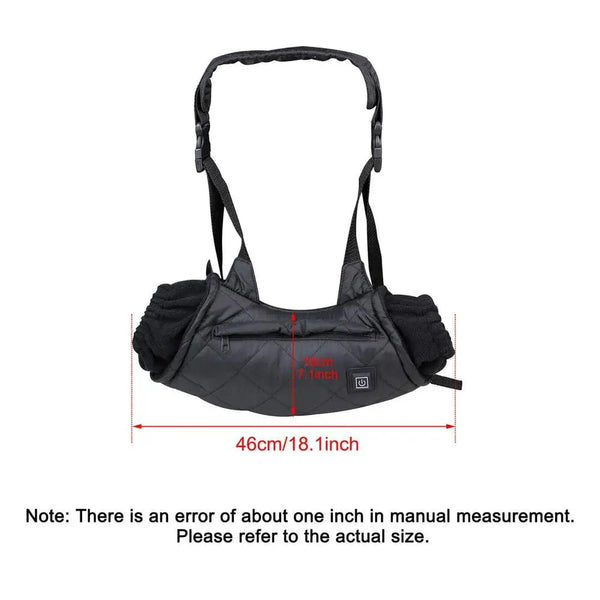 Planet Gates black / CN Electric Heated Hand Warmer Muff Cold Weather Fast Heating Thermal Glove Waist Bag For Outdoor Hunting Skiing Camping