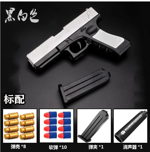 Planet Gates black / CN Newest Shell Ejecting  Airsoft Pistol Soft Bullet Toy Gun Weapon Children Armas Shoot Outdoor Game Boys gift