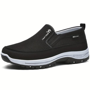 Planet Gates Black / CN39(EU38.5) Men's Slip On Comfortable Non-Slip Loafers: Lightweight Breathable Non-slip Casual Shoes For Men's Outdoor Activities