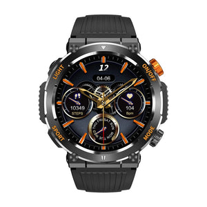 Planet Gates black COLMI V68 1.46'' HD Display Smartwatch Men 100 Sports Modes Compass Flashlight Military Grade Toughness Smart Watch