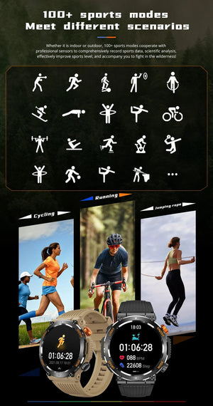 Planet Gates black COLMI V68 1.46'' HD Display Smartwatch Men 100 Sports Modes Compass Flashlight Military Grade Toughness Smart Watch