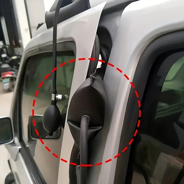 Planet Gates Black Complete Auto Repair Tool Kit: Inflatable Airbag, Air Pump, Emergency Unlock Tool & More - Get Your Car Ready For Anything!