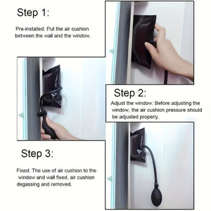 Planet Gates Black Complete Auto Repair Tool Kit: Inflatable Airbag, Air Pump, Emergency Unlock Tool & More - Get Your Car Ready For Anything!